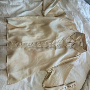 Astr Cream Button-Up Blouse